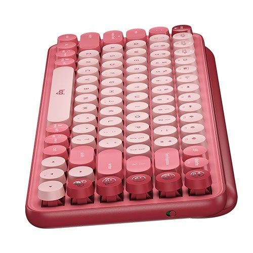 LOGITECH POP Keys 60% Semi Mechanical Wireless Keyboard ( Rose ) ( Brown Switch )