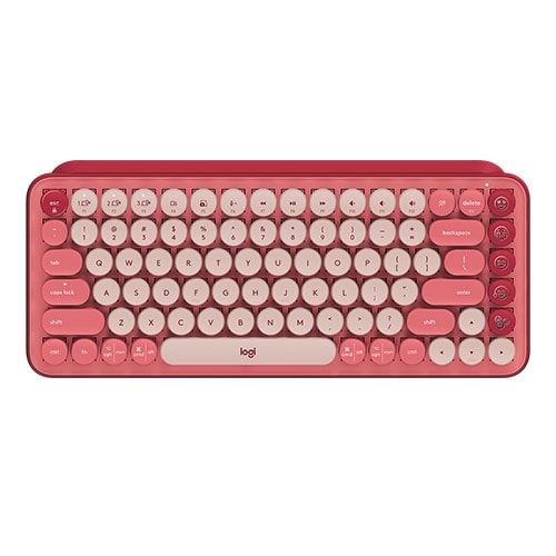 LOGITECH POP Keys 60% Semi Mechanical Wireless Keyboard ( Rose ) ( Brown Switch )