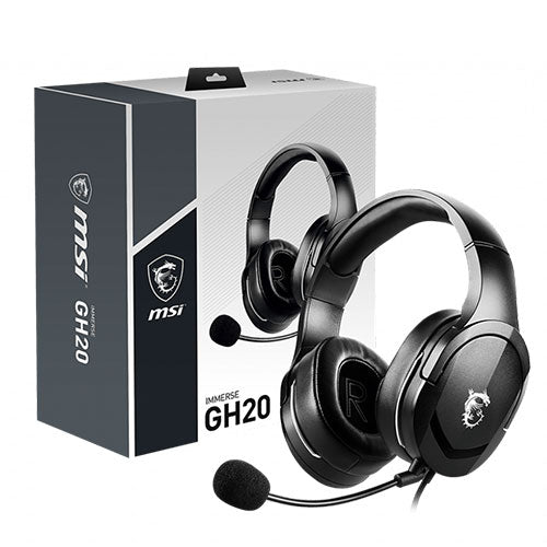 MSI Immerse GH20 Wired 7.1 Surround Gaming Headphone ( Black ) ( PC / PS4 / PS5 / Mac )