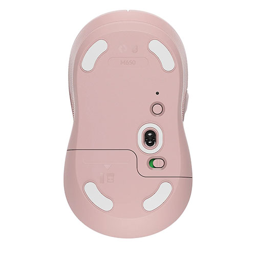 LOGITECH Signature M650 Wireless Ambidextrous Gaming Mouse ( 鈥?10-006263 ) ( 4000DPI / 5 Macro Button ) ( Rose )