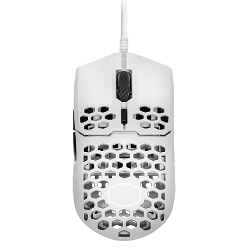 COOLER MASTER MM710 Wired Ambidextrous Gaming Mouse ( MM-710-WWOL1 ) ( 16000DPI / 6 macro Buttons ) ( Matte White )