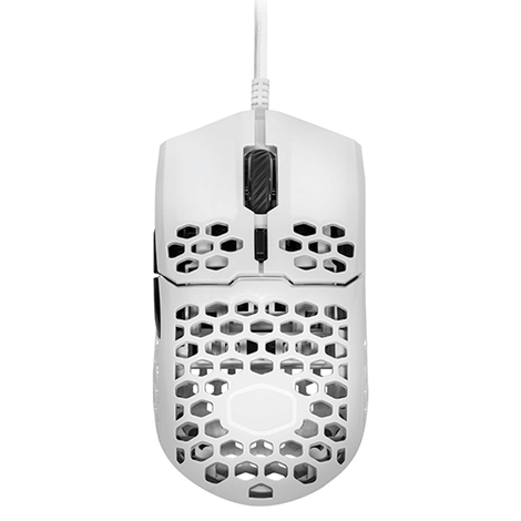 COOLER MASTER MM710 Wired Ambidextrous Gaming Mouse ( MM-710-WWOL1 ) ( 16000DPI / 6 macro Buttons ) ( Matte White )
