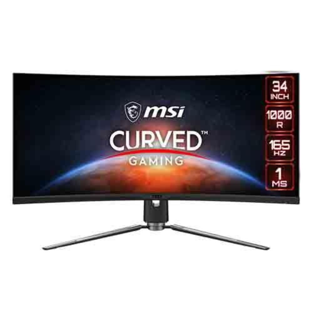 MSI MPG ARTYMIS 343CQR 34 Inch QHD 165Hz VA Panel 117% SRGB 1ms FreeSync Gaming Monitor