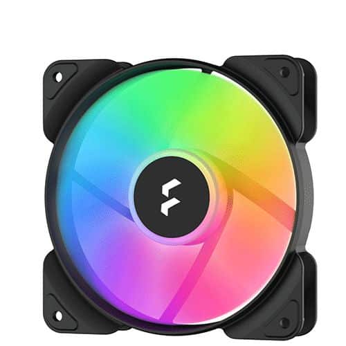 FRACTAL DESIGN Aspect 12 RGB Black Frame 120mm Cabinet Fan (Black) (Single Pack)