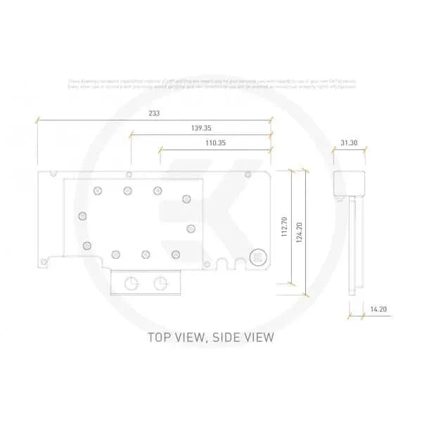 EK - Quantum Vector Trinity RTX 3080/3090 Active Backplate D-RGB - Plexi