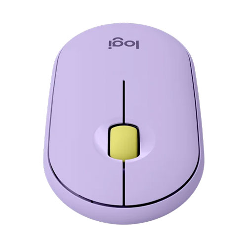 LOGITECH Pebble M350 Wireless+Bluetooth Ambidextrous Gaming Mouse ( Pebble M350 ) ( 1000DPI / 3 Macro Button ) ( Lavendrer )