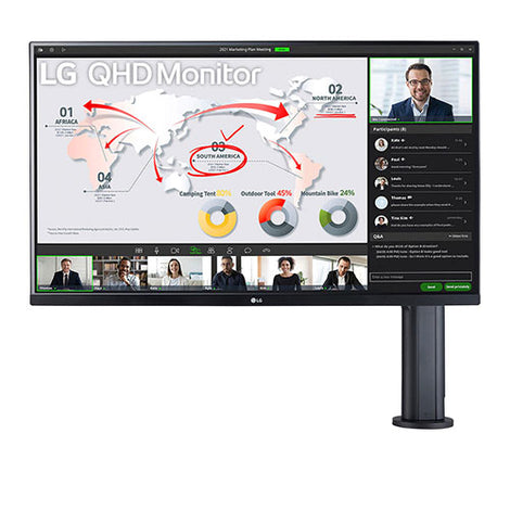 LG 32QP880-B 32 inch 75Hz QHD IPS Panel 95% SRGB 5ms AMD Freesync Gaming Monitor