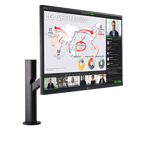 LG 32QP880-B 32 inch 75Hz QHD IPS Panel 95% SRGB 5ms AMD Freesync Gaming Monitor