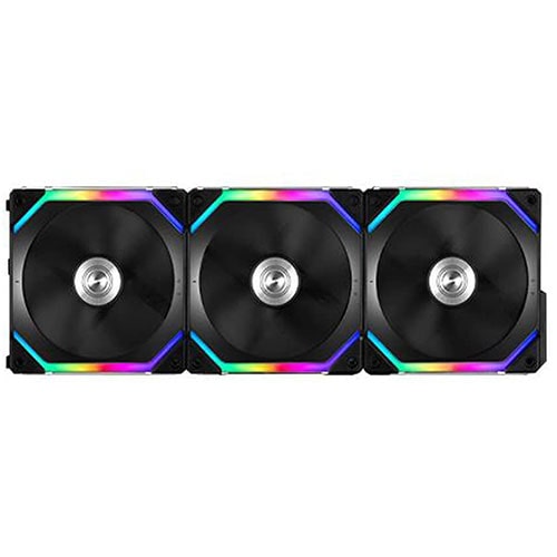 LIAN LI UNI Fan SL V2 120 ARGB With Controller Cabinet Fan (Black) (Triple Pack)