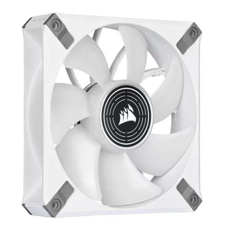 CORSAIR ML120 Elite 120mm White Premium PWM Magnetic Levitation Cabinet Fan (White) (Single Pack)
