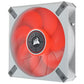 CORSAIR ML120 Elite 120mm Red Premium PWM Magnetic Levitation Cabinet Fan (White) (Single Pack)