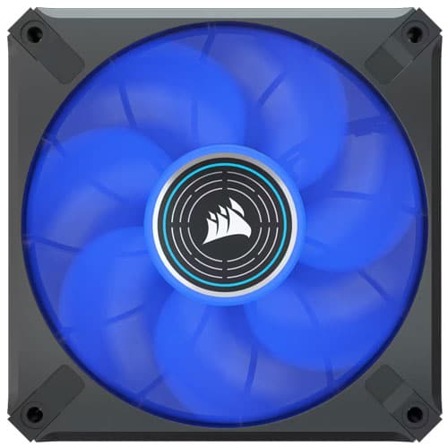 CORSAIR ML120 Elite 120mm Blue Premium PWM Magnetic Levitation Cabinet Fan (Black) (Single Pack)
