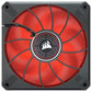 CORSAIR ML120 Elite 120mm Red Premium PWM Magnetic Levitation Cabinet Fan (Black) (Single Pack)