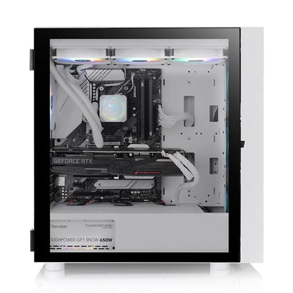 THERMALTAKE H570 TG MID-TOWER ARGB ATX CABINET SNOW WHITE