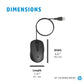 HP 150 WIRED MOUSE WIRED OPTICAL MOUSE (USB 2.0, BLACK)