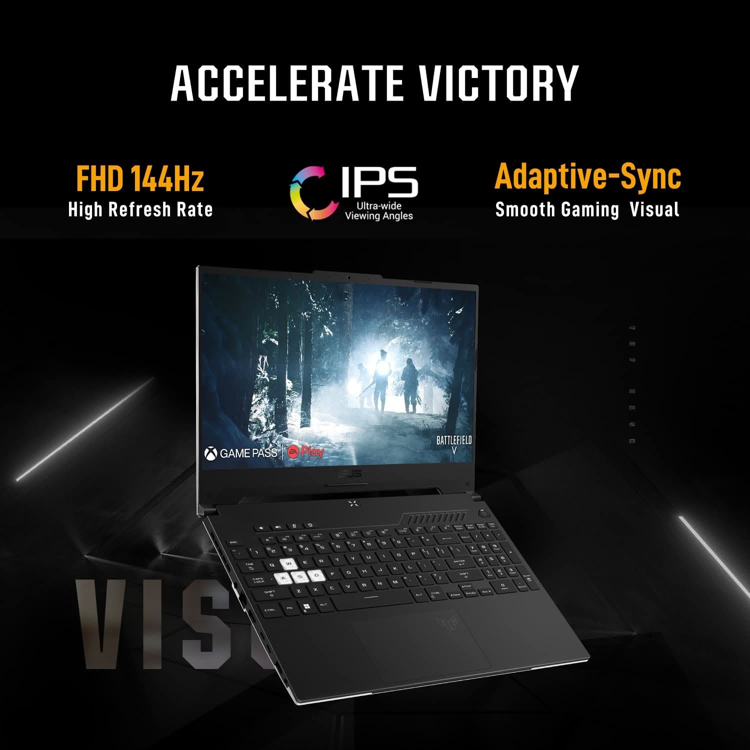 ASUS FX517ZC-HN036WS [CI5-12450H 12TH GEN/8GB DDR4/512GB SSD/WIN11 HOME+MSO/15.6 INCH/4GB RTX 3050 GRAPHICS /1 YEAR(S)/BLACK]