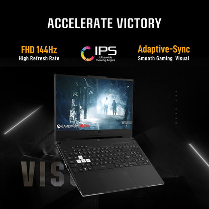 ASUS FX517ZC-HN036WS [CI5-12450H 12TH GEN/8GB DDR4/512GB SSD/WIN11 HOME+MSO/15.6 INCH/4GB RTX 3050 GRAPHICS /1 YEAR(S)/BLACK]