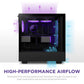 NZXT H5 FLOW RGB MID-TOWER ATX CABINET BLACK