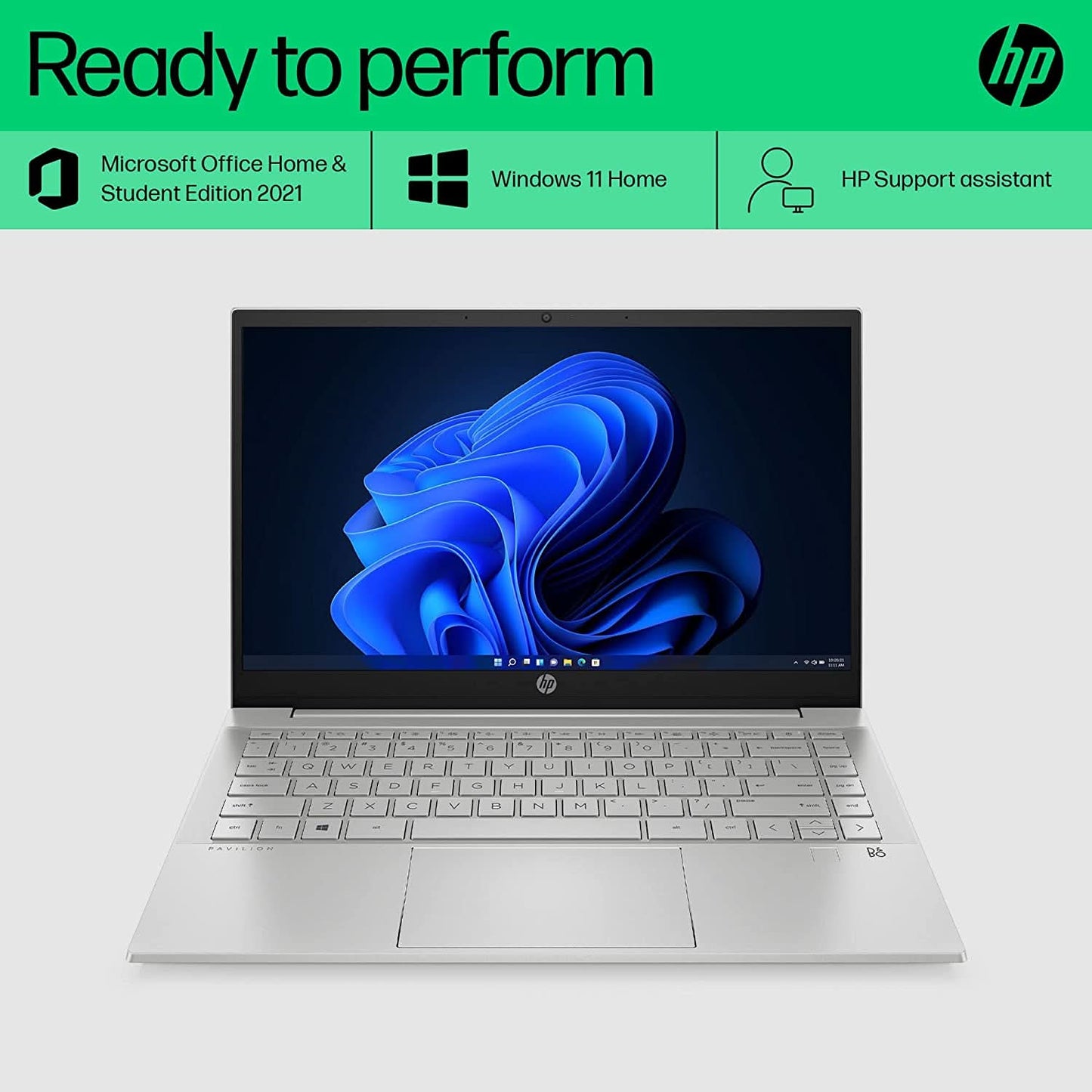 HP PAV 14-DV2041TU [CI5-1235U 12TH GEN/16GB DDR4/512GB SSD/WIN11 HOME+MSO/14.0 INCH/INTEGRATED GRAPHICS /1 YEAR(S)/SILVER/TOUCH]