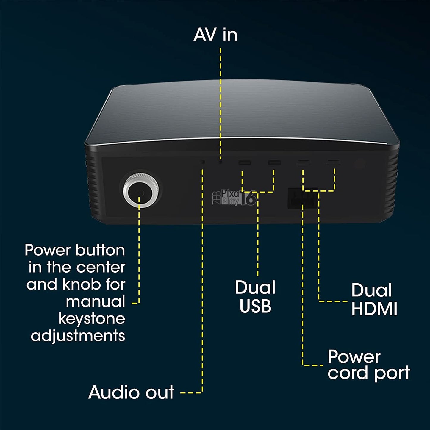 ZEBRONICS PIXAPLAY 16 SMART LED PROJECTOR