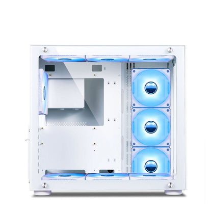 ANT ESPORTS MID-TOWER E-ATX CRYSTAL ARGB CABINET WHITE
