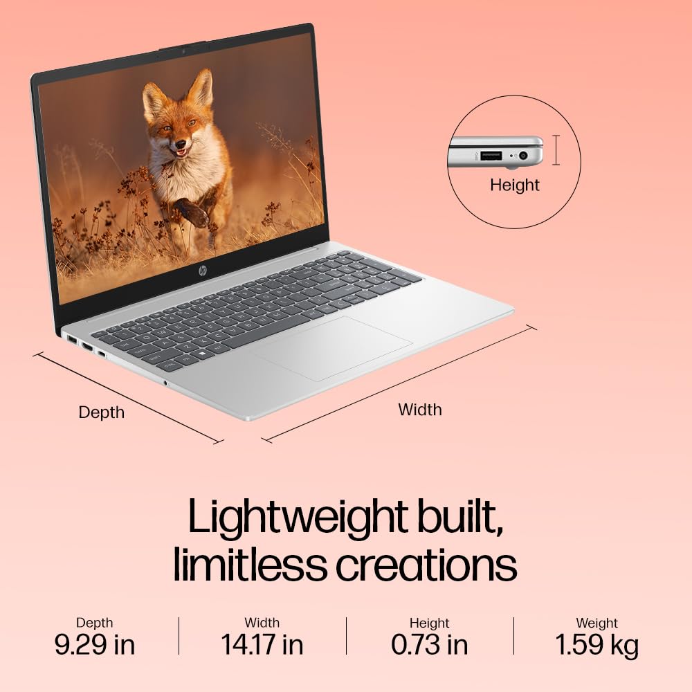 HP 15 FD0111TU [CI5-1235U 12TH GEN/16GB/512GB SSD/WIN11 HOME+MSO/15.6 INCH/INTEGRATED GRAPHICS /1 YEAR(S)/SILVER]