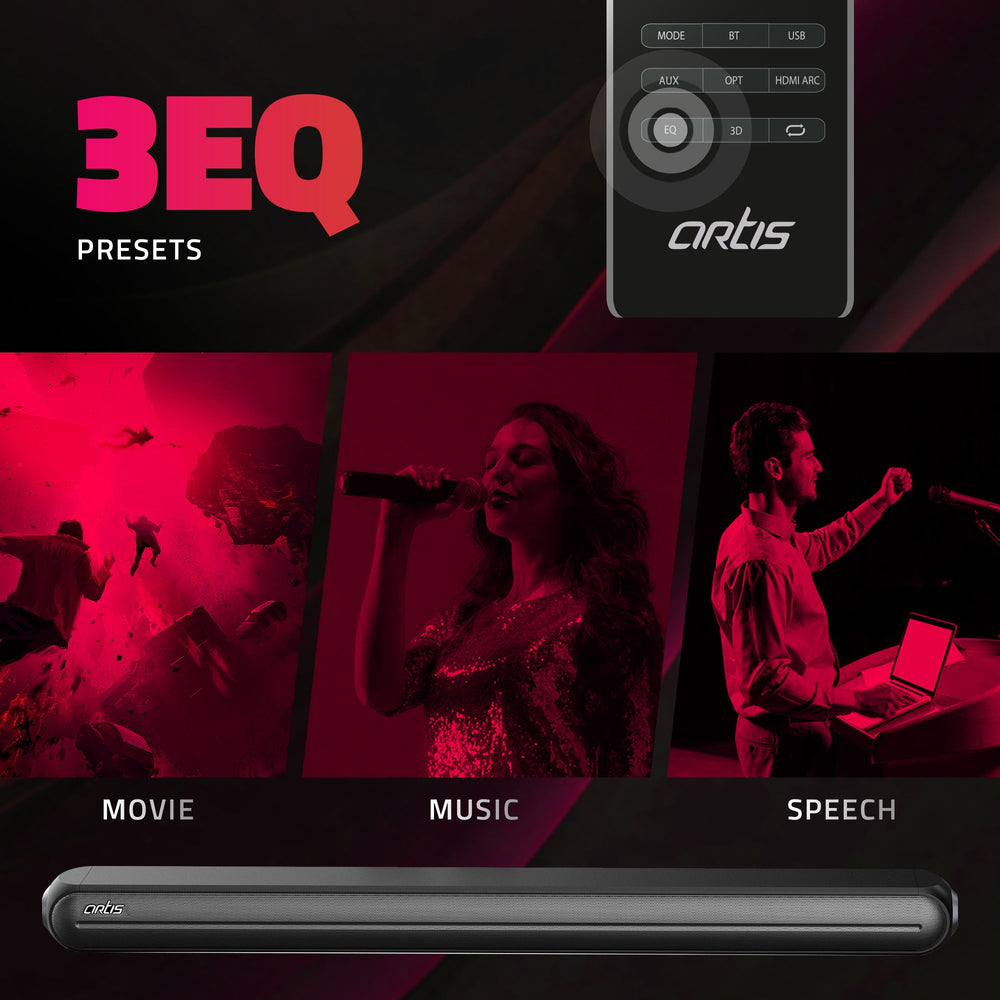 SoundHub 310 2.1 CH 200 Watts Wireless Bluetooth Soundbar with Wired Subwoofer & Multiple Input Modes: Bluetooth/HDMI (ARC) / AUX in/OPTICAL