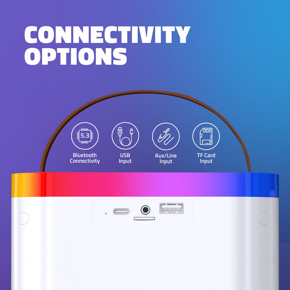 SoundMax 600 24W Bluetooth Speaker  (White)