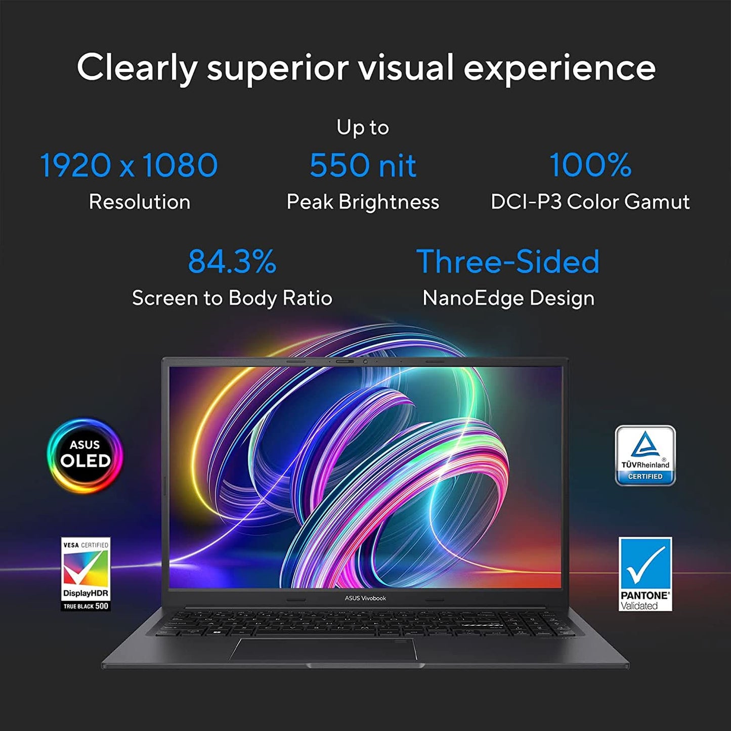 ASUS VIVOBOOK 15X OLED K3504VA-LK541WS [CI5-1340P 13TH GEN/16GB DDR4/512GB SSD/WIN 11 HOME +MSO/15.6 INCH/INTEGRATED GRAPHICS /1 YEAR(S)/BLACK]