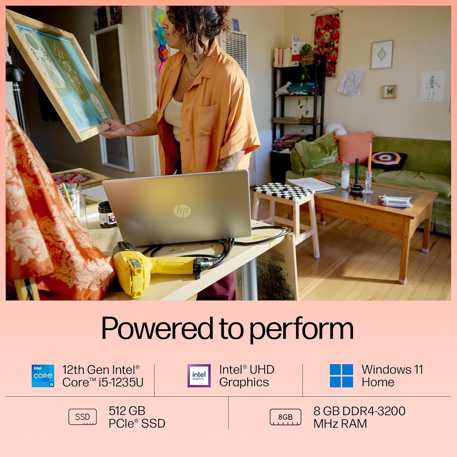 HP 15 FD0070TU [CI5-1235U 12TH GEN/8GB/512GB SSD/WIN11 HOME+MSO/15.6 INCH/INTEGRATED GRAPHICS /1 YEAR(S)/SILVER]