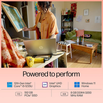 HP 15 FD0070TU [CI5-1235U 12TH GEN/8GB/512GB SSD/WIN11 HOME+MSO/15.6 INCH/INTEGRATED GRAPHICS /1 YEAR(S)/SILVER]