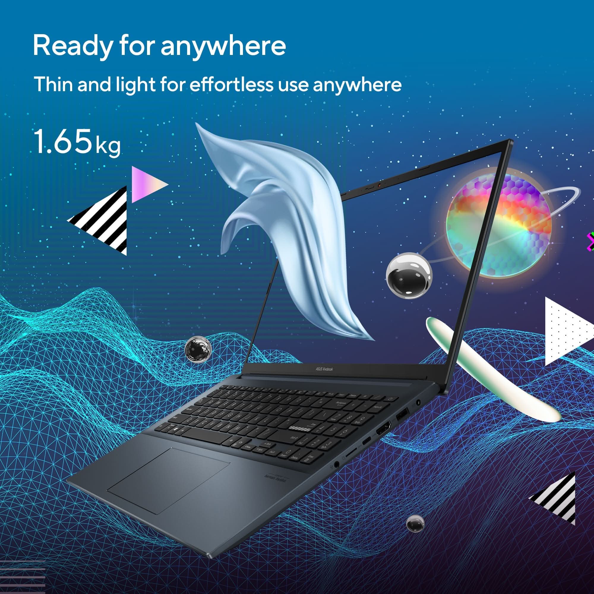 ASUS VIVOBOOK PRO 15 OLED M3500QC-L1711WS [R7-R7 RYZEN/16GB DDR5/1TB SSD/WIN11 HOME+MSO/15.6 INCH/4GB RTX 3050 GRAPHICS /1 YEAR(S)/BLUE]