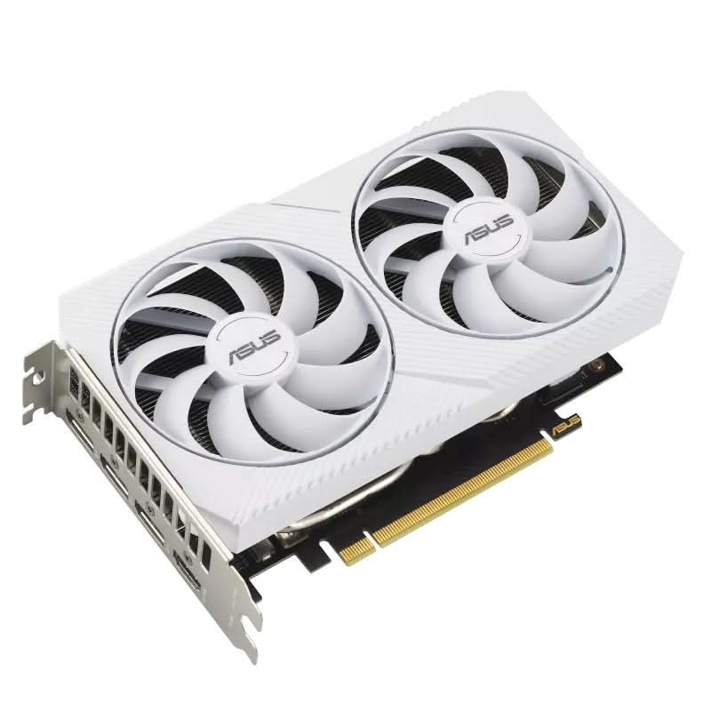 ASUS GEFORCE RTX 3060 12GB DUAL GRAPHIC CARD WHITE