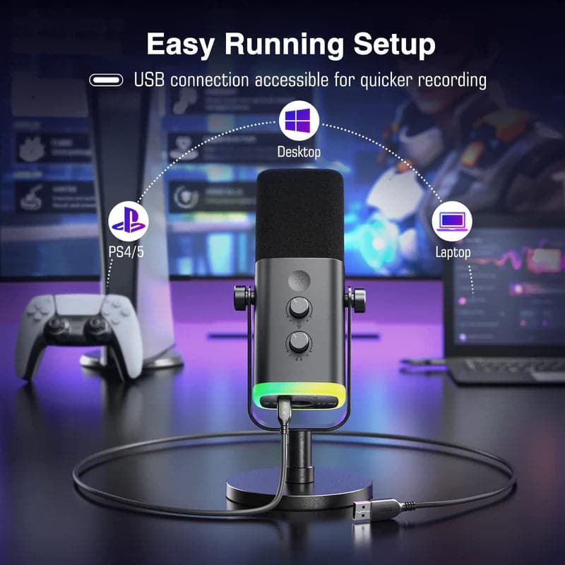 FIFINE Ampligame AM8 USB Gaming Microphone