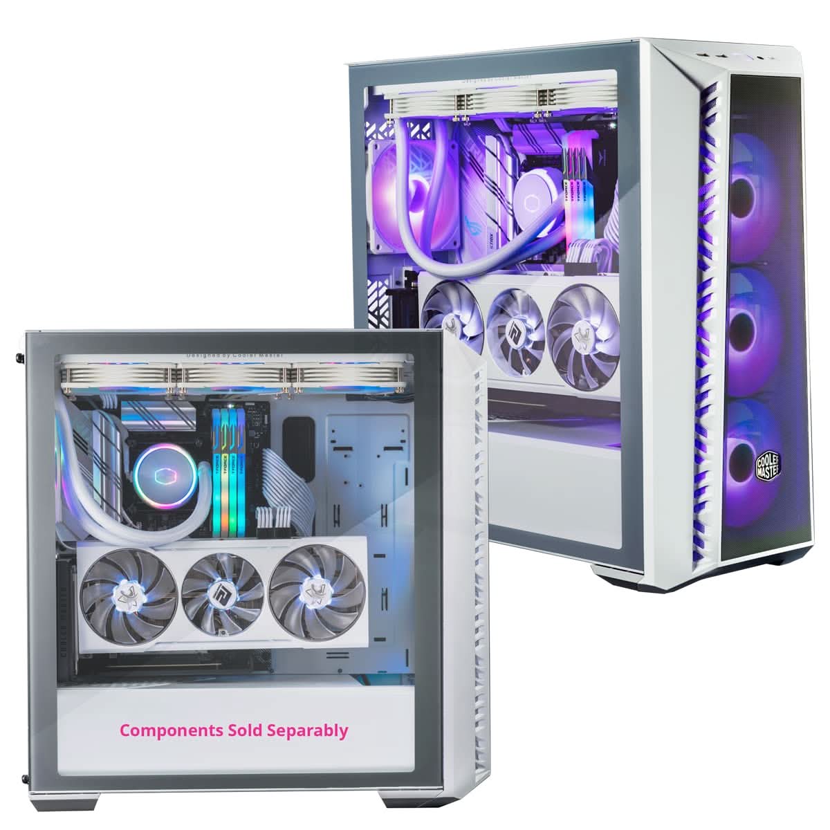 COOLER MASTER MASTERBOX MB520 MESH MID-TOWER ARGB E-ATX CABINET WHITE