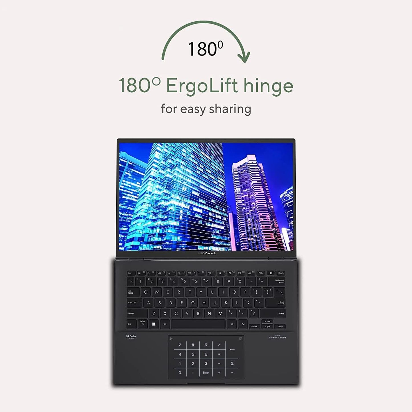 ASUS ZENBOOK 14 OLED UM3402YA-KM541WS [R5-7530U RYZEN/16GB DDR4/512GB SSD/NO DVD/WIN11 HOME+MSO/14.0 INCH/INTEGRATED GRAPHICS/1 YEAR/BLACK]