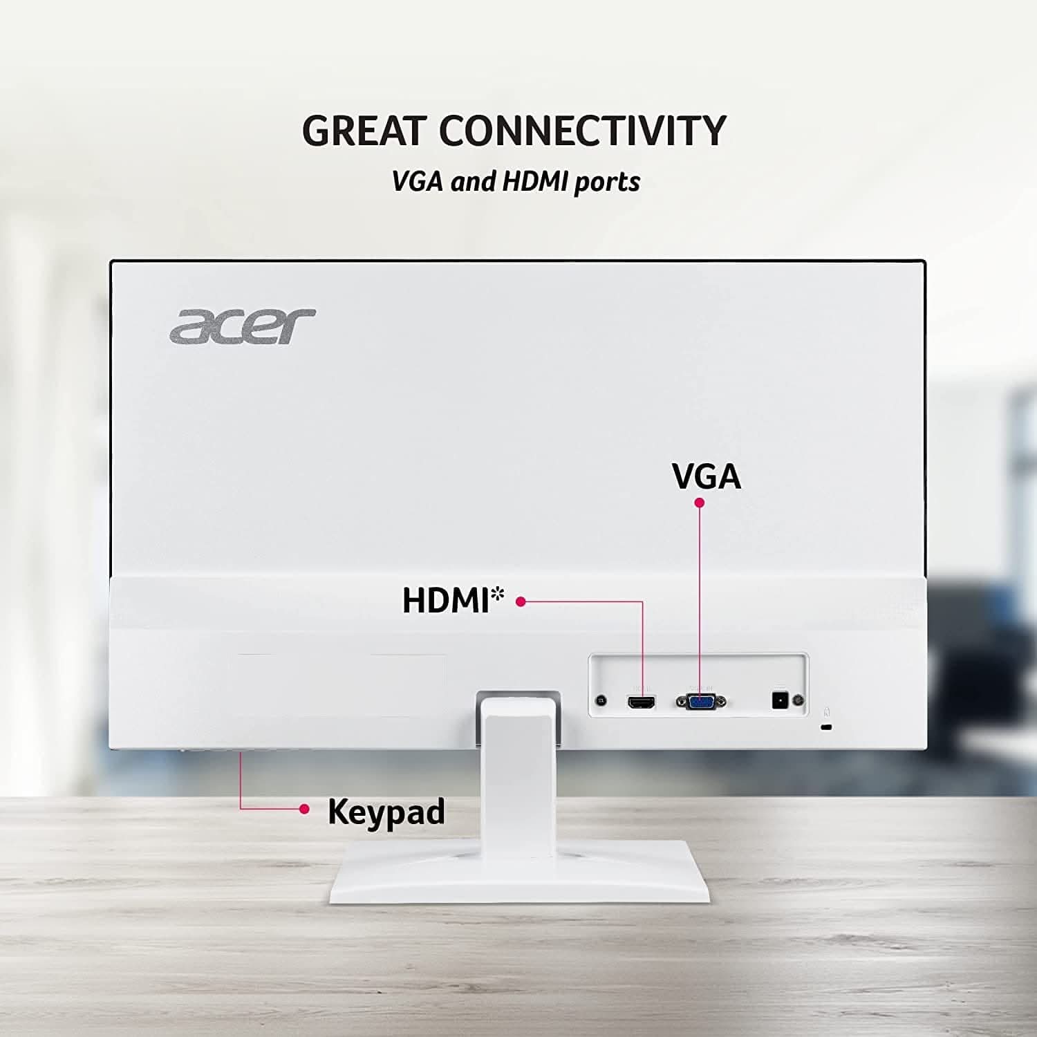 ACER 24 INCH HA240YAR FHD IPS ULTRA SLIM MONITOR