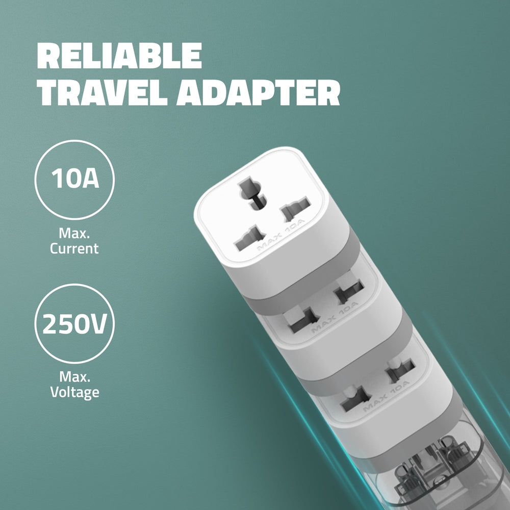 UV500 Universal Travel Converter plugs pack of 5 Compatible to US/UK/SA/EU/AU Worldwide Adaptor