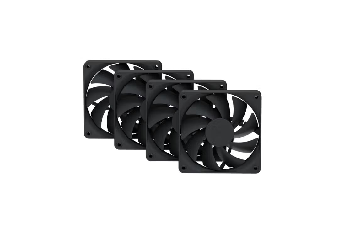 HYTE FA12 120mm Non RGB Cabinet Fan ( Pitch Black ) ( Pack Of 4 )