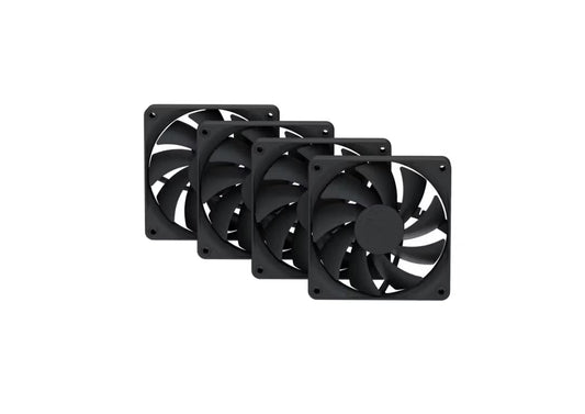 HYTE FA12 120mm Non RGB Cabinet Fan ( Pitch Black ) ( Pack Of 4 )