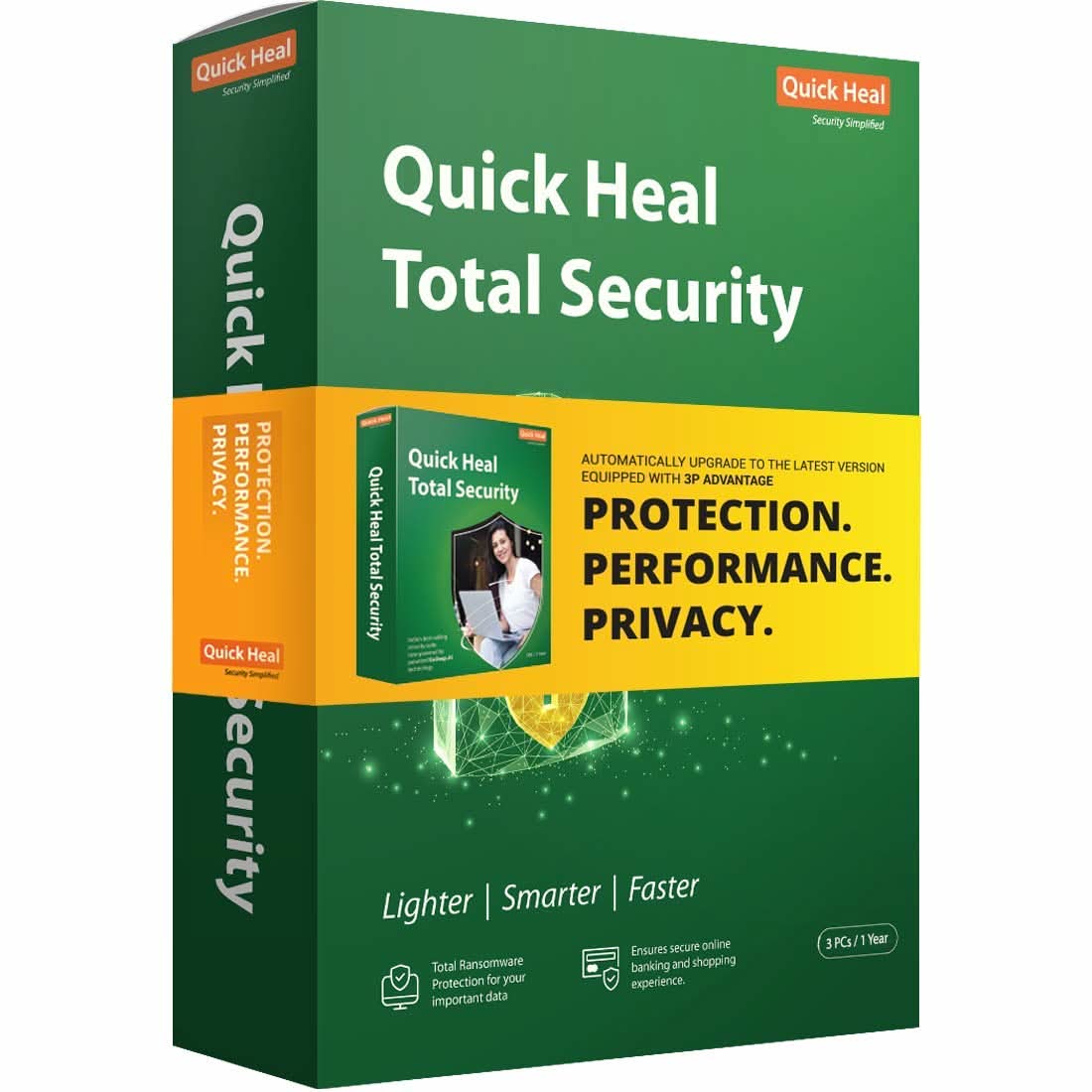 QUICK HEAL TOTAL SECURITY 3 USER 1 YEAR 2HRS EMAIL DELIVERY