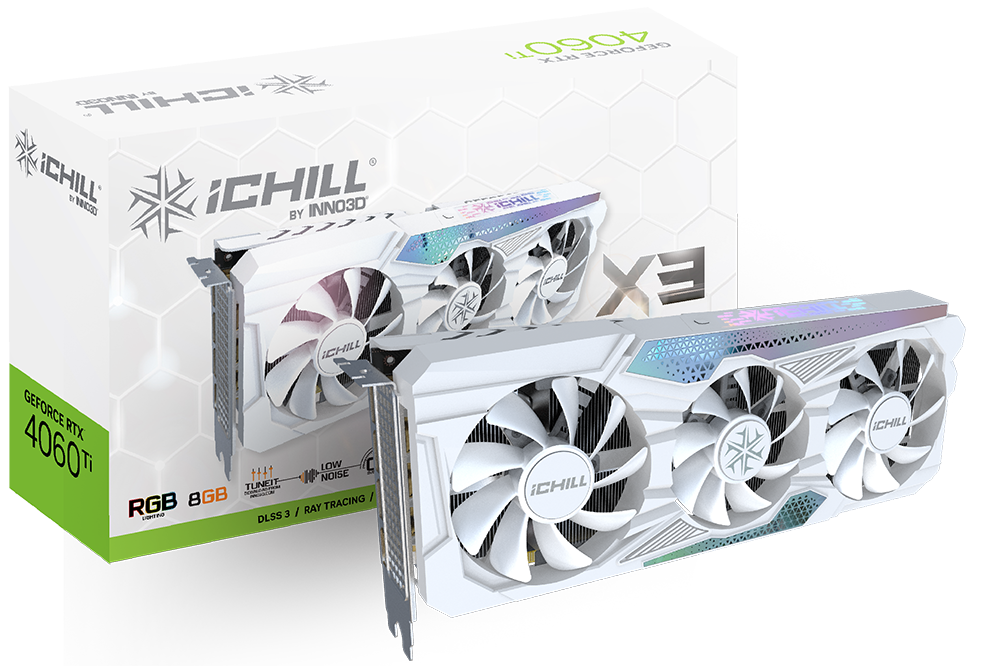 INNO3D GeForce RTX 4060 Ti iChill X3 White 8GB Nvidia Graphic Card
