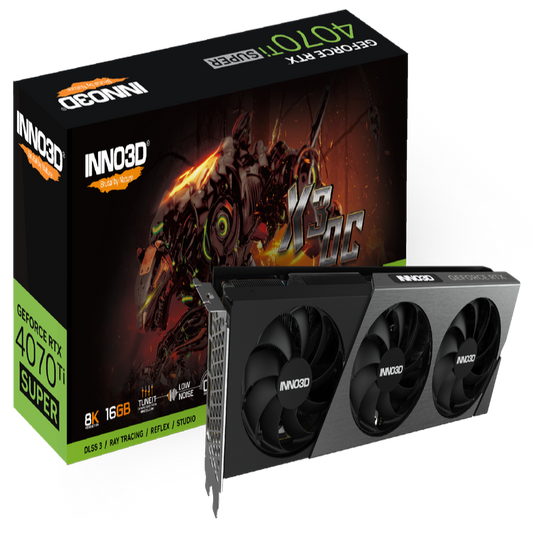 INNO3D GeForce RTX 4070 Ti Super X3 OC 16GB Nvidia Graphic Card