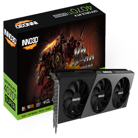 INNO3D GeForce RTX 4070 Ti Super X3 OC 16GB Nvidia Graphic Card