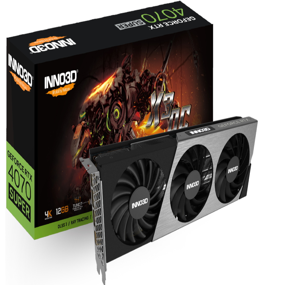 INNO3D GeForce RTX 4070 Super X3 OC 12GB Nvidia Graphic Card