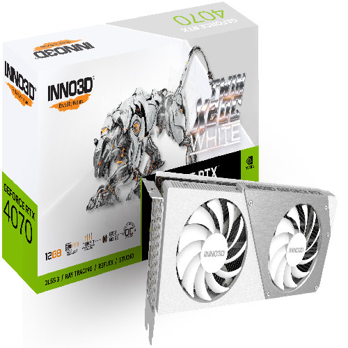 INNO3D GeForce RTX 4070 Twin X2 OC White Nvidia Graphic Card