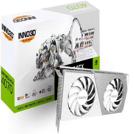 INNO3D GeForce RTX 4070 Twin X2 OC White Nvidia Graphic Card
