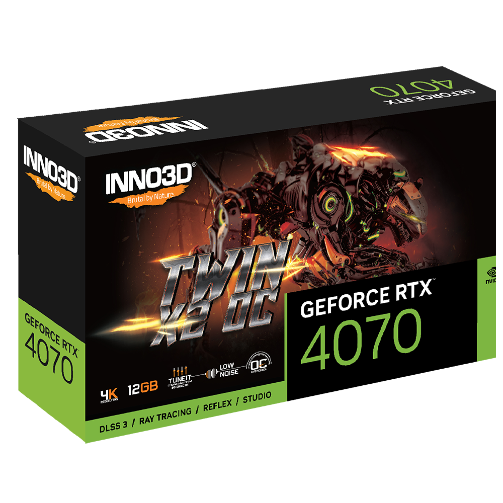 INNO3D GeForce RTX 4070 Twin X2 12GB Nvidia Graphic Card