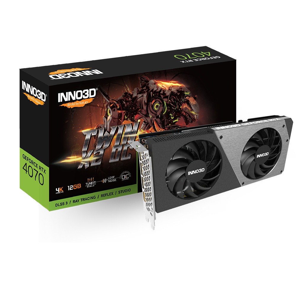INNO3D GeForce RTX 4070 Twin X2 12GB Nvidia Graphic Card