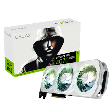 GALAX GeForce RTX 4070 Super EX Gamer White (1-Click OC) 12GB Nvidia Graphic Card